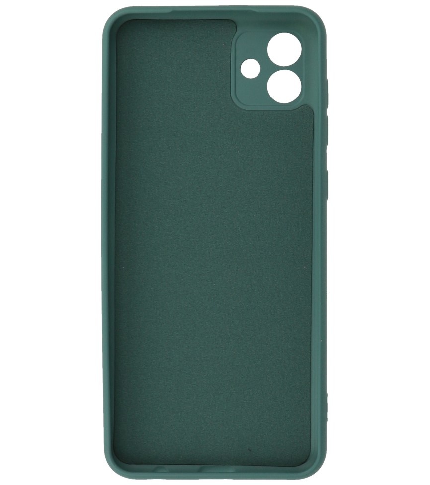 Custodia in TPU color moda per Samsung Galaxy A04e verde scuro