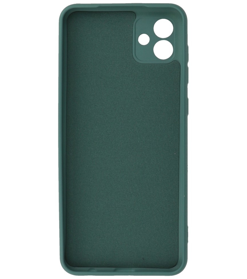 Fashion Color TPU Hoesje Samsung Galaxy A04e Donker Groen