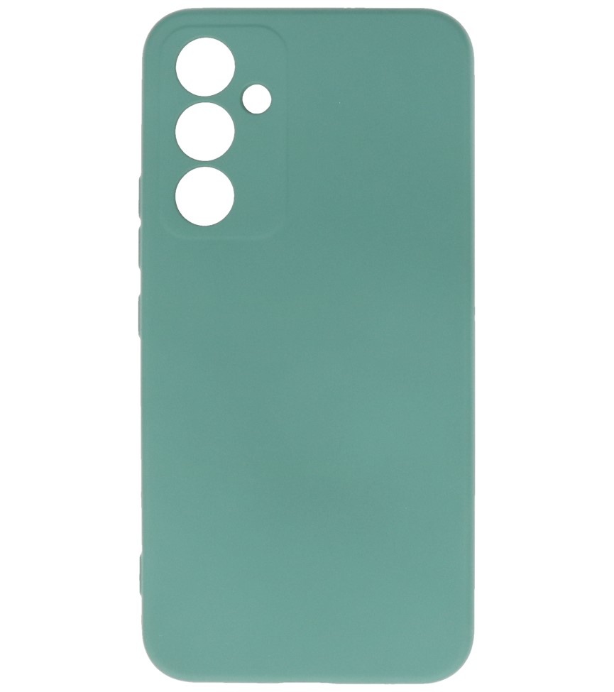 Fashion Color TPU-cover Samsung Galaxy A14 5G Mørkegrøn