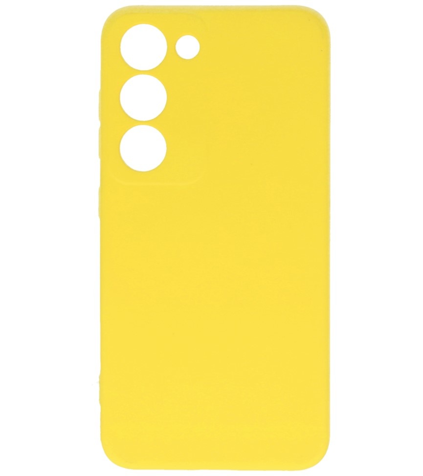 Fashion Color TPU Hoesje Samsung Galaxy S23 Geel