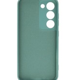 Fashion Color TPU Hoesje Samsung Galaxy S23 Donker Groen