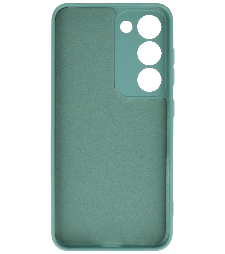 Fashion Color TPU Hoesje Samsung Galaxy S23 Donker Groen