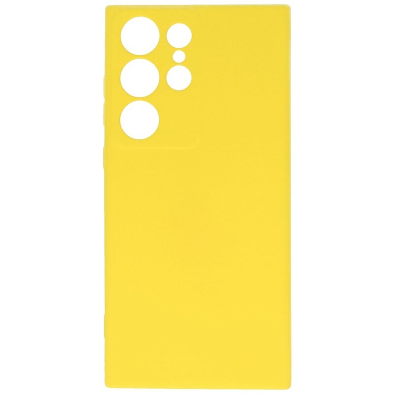 Funda TPU Color Moda Samsung Galaxy S23 Ultra Amarillo