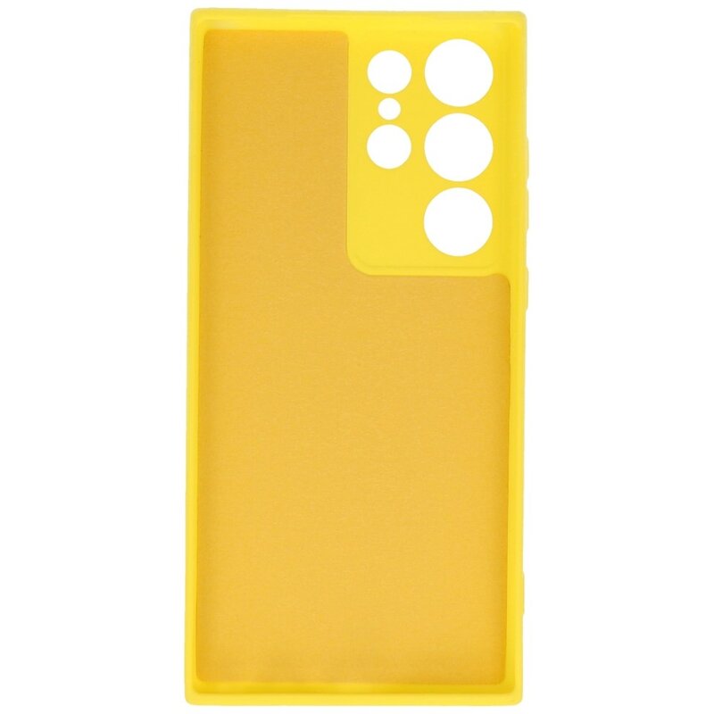 Funda TPU Color Moda Samsung Galaxy S23 Ultra Amarillo
