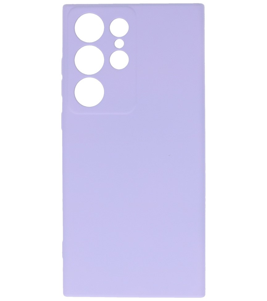 Fashion Color TPU Hoesje Samsung Galaxy S23 Ultra Paars