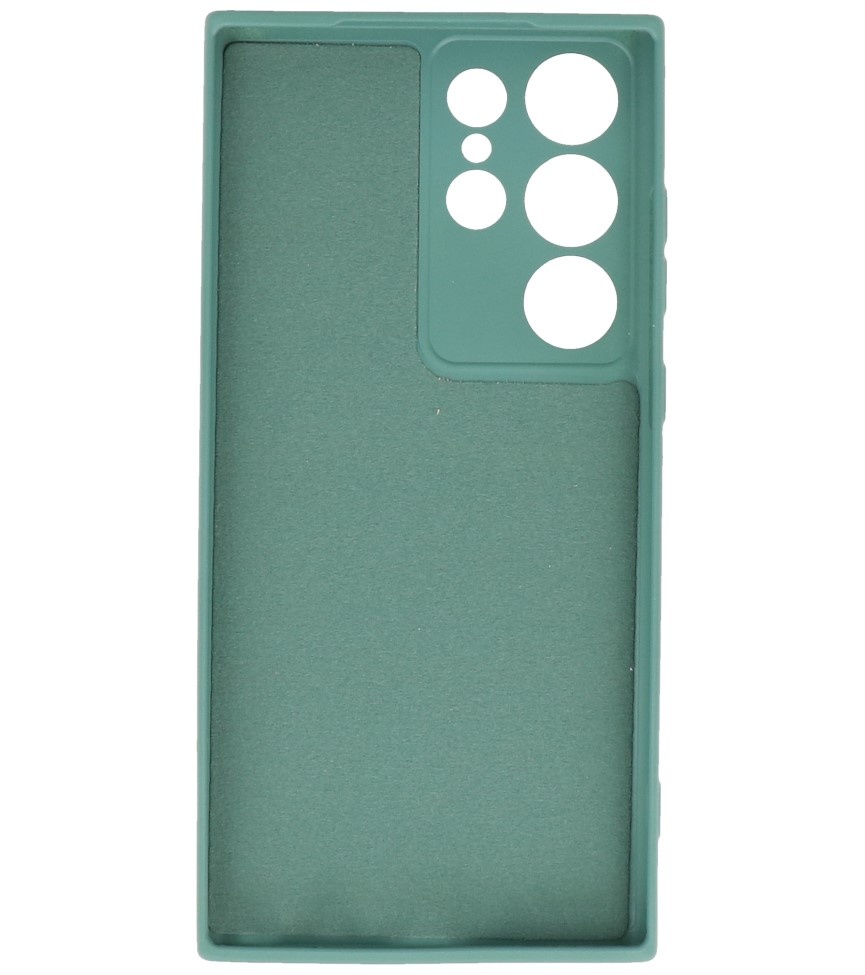 Custodia in TPU color moda per Samsung Galaxy S23 Ultra Dark Green