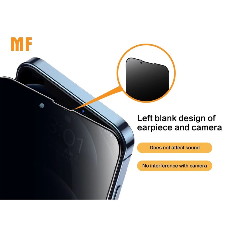 MF Glass Cristal templado MF Privacy para iPhone 12 Pro Max