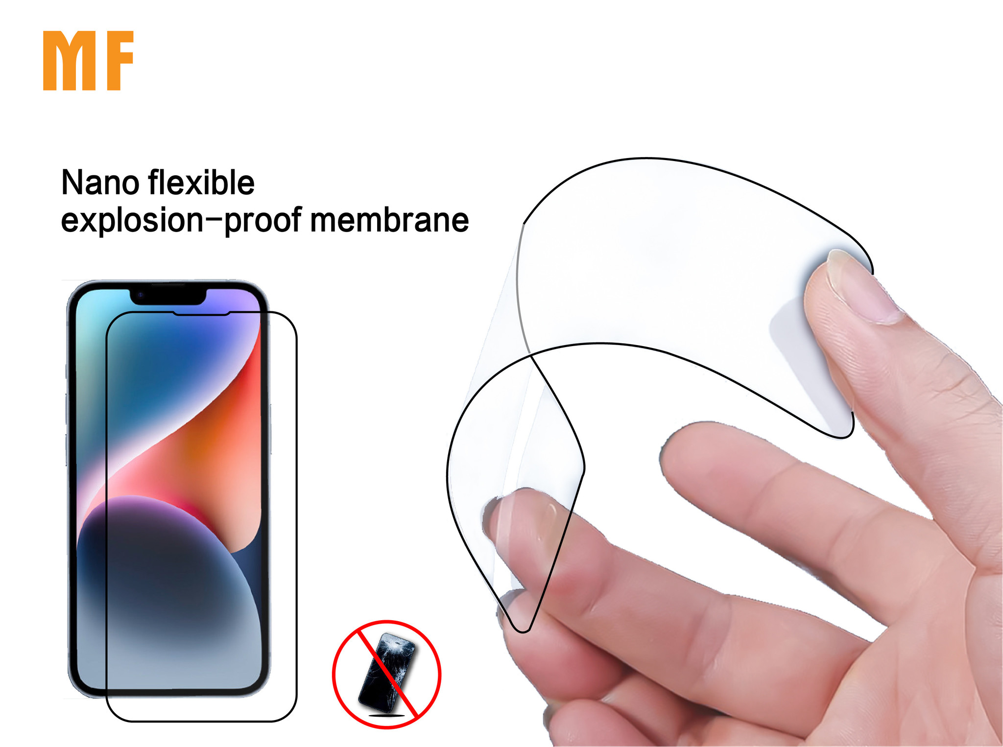 MF Ful gehärtetes Glas für Samsung Galaxy A50 - A30 - A20