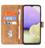 Bookstyle Wallet Cases Case for Samsung Galaxy S23 Ultra Brown