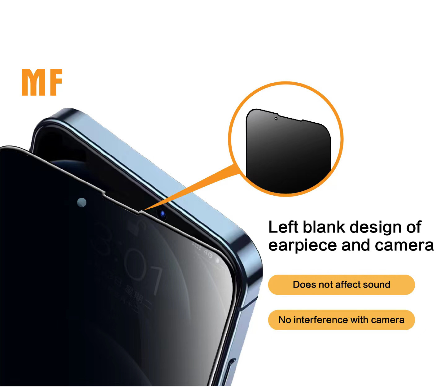 MF Privacy hærdet glas Samsung Galaxy A54