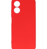 Fashion Color TPU-etui Oppo A78 Rød