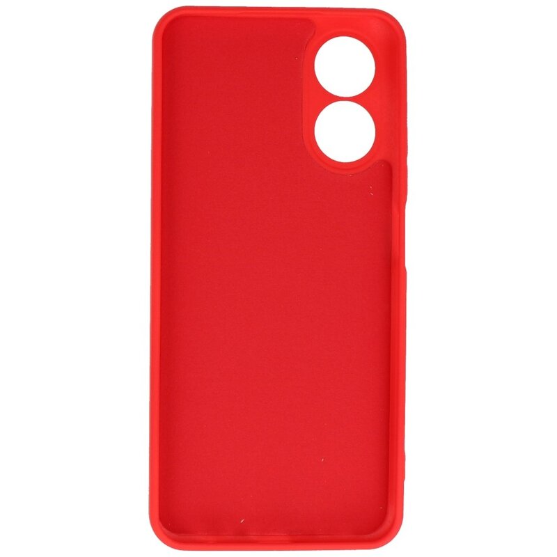 Fashion Color TPU-etui Oppo A78 Rød