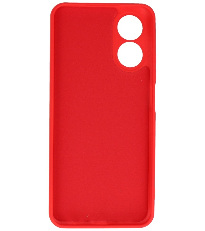 Coque TPU Fashion Color Oppo A78 Rouge