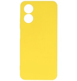 Coque TPU Fashion Color Oppo A78 Jaune