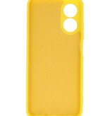 Custodia in TPU colore moda Oppo A78 giallo