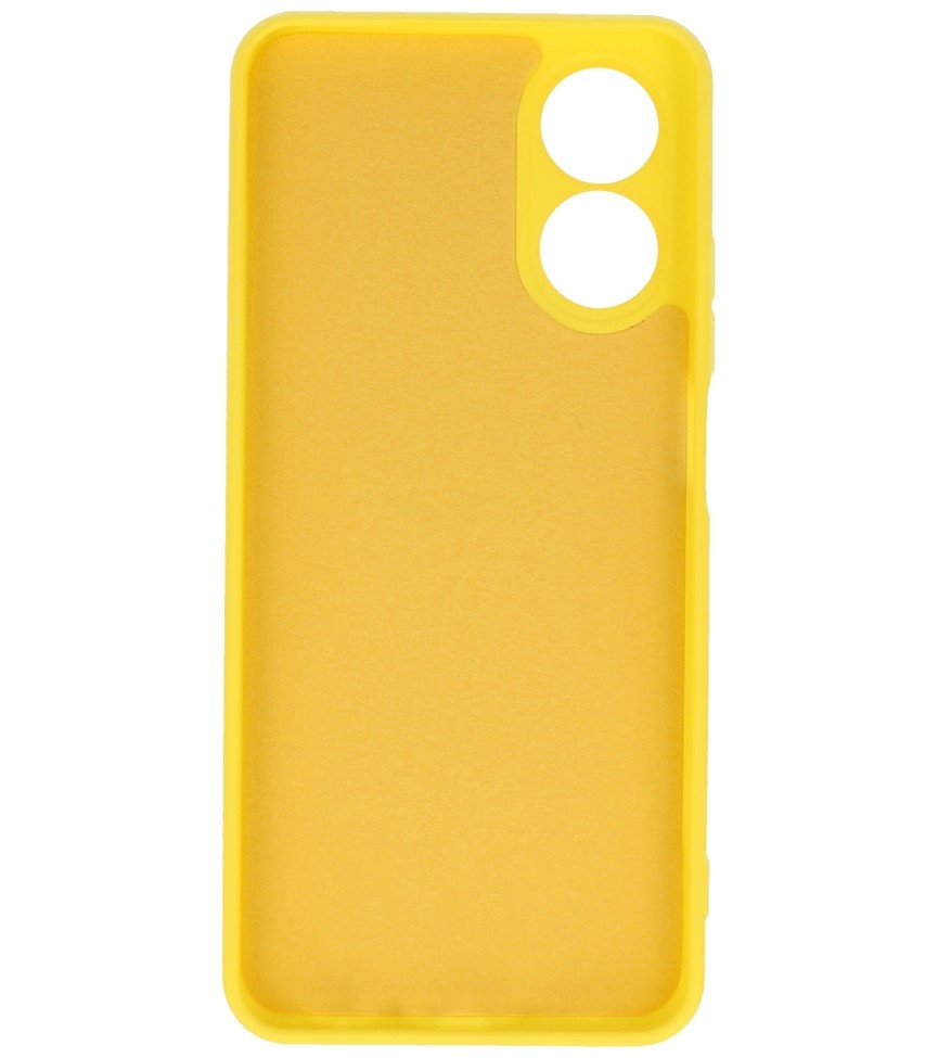 Custodia in TPU colore moda Oppo A78 giallo