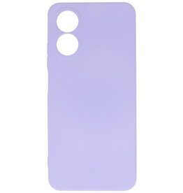 Fashion Color TPU Case Oppo A78 Purple