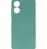 Custodia in TPU colore moda Oppo A78 verde scuro