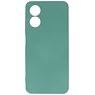 Funda de TPU Fashion Color Oppo A78 verde oscuro