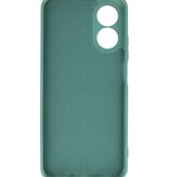 Fashion Color TPU Case Oppo A78 Dark Green