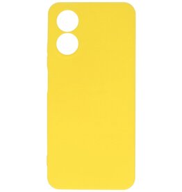 Fashion Color TPU-Hülle Oppo Reno 8T 4G Gelb
