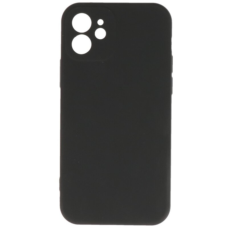 Custodia in TPU colore moda per iPhone 12 nera