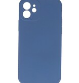 Modische farbige TPU-Hülle für iPhone 12, Marineblau