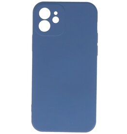 Fashion Color TPU cover til iPhone 12 Navy