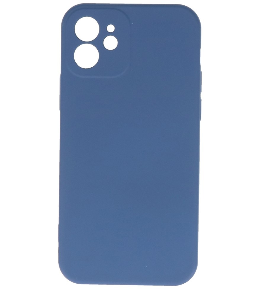 Fashion Color TPU Hoesje iPhone 12 Navy