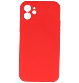 Fashion Color TPU Cover iPhone 12 Rød
