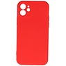 Fashion Color TPU Cover iPhone 12 Rød