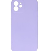 Fashion Color TPU Hoesje iPhone 12 Paars