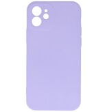 Fashion Color TPU Hoesje iPhone 12 Paars