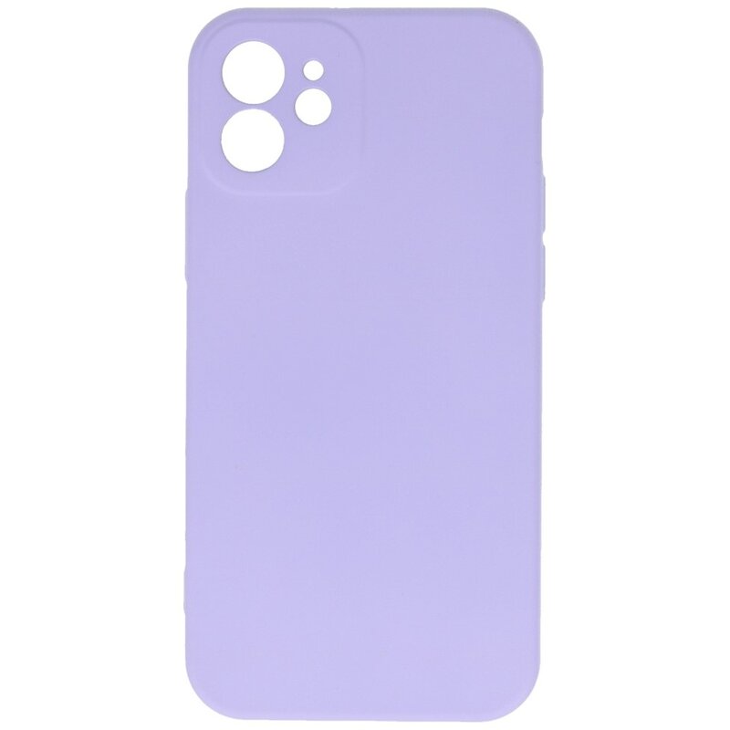 Fashion Color TPU Cover iPhone 12 Lilla