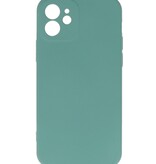 Fashion Color TPU Hoesje iPhone 12 Donker Groen