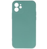 Custodia in TPU Fashion Color per iPhone 12 Verde scuro