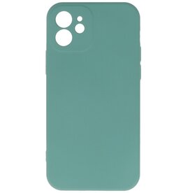 Coque TPU Fashion Color iPhone 12 Vert Foncé