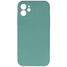 Coque TPU Fashion Color iPhone 12 Vert Foncé