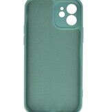 Fashion Color TPU Hoesje iPhone 12 Donker Groen