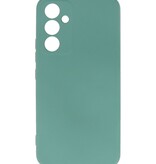 Fashion Color TPU-cover Samsung Galaxy A24 4G Mørkegrøn