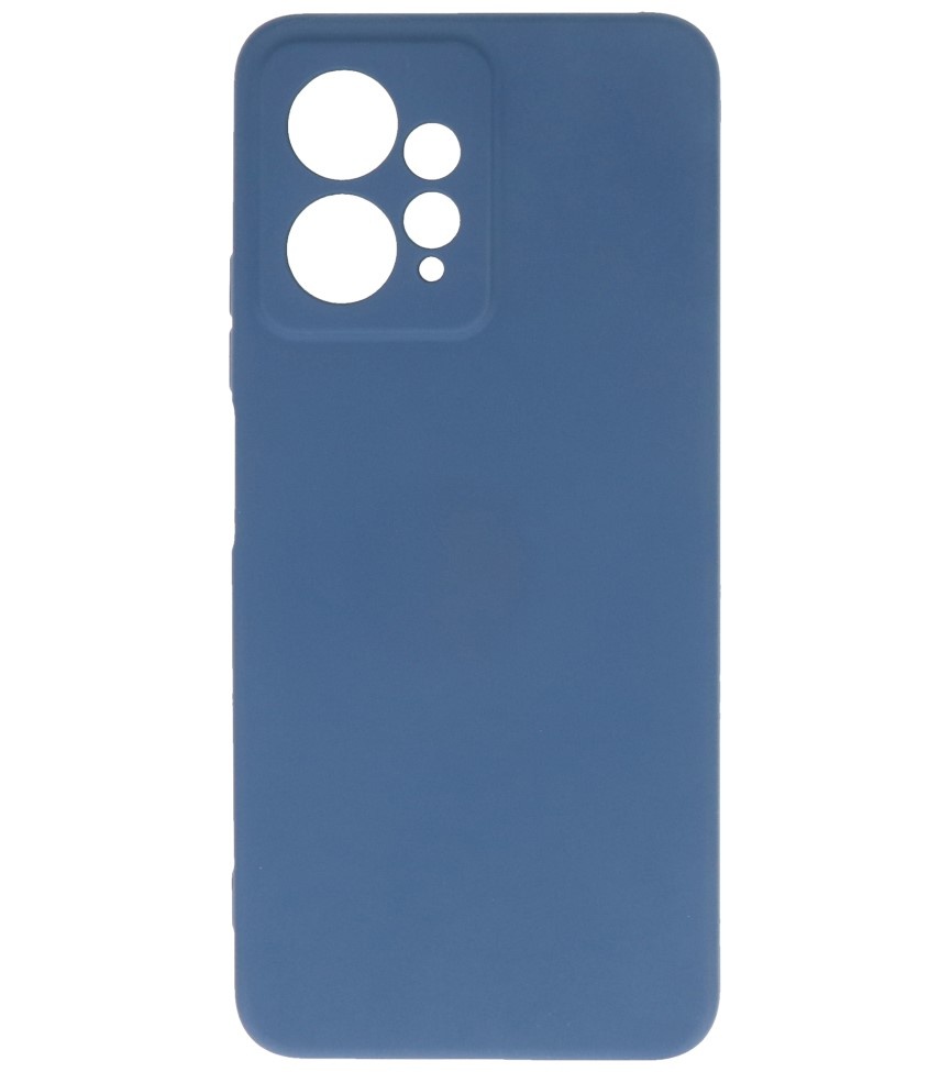 Modische farbige TPU-Hülle für Xiaomi Redmi Note 12 4G, Marineblau
