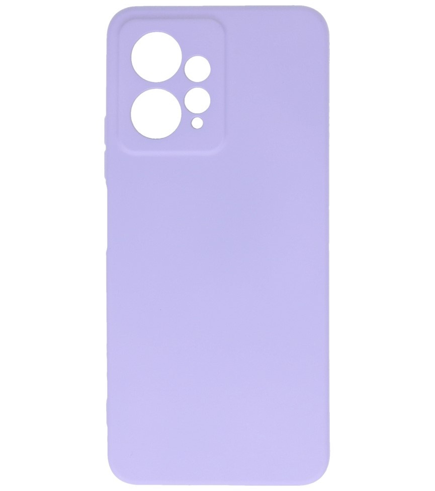 Fashion Color TPU Hoesje Xiaomi Redmi Note 12 4G Paars