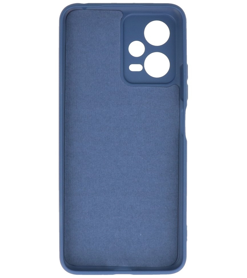 Modische farbige TPU-Hülle für Xiaomi Redmi Note 12 5G / Poco X5, Marineblau