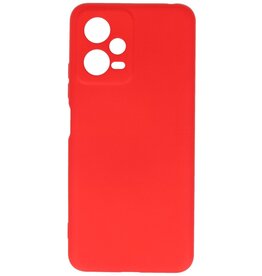 Modefarve TPU-cover Xiaomi Redmi Note 12 5G / Poco X5 Rød