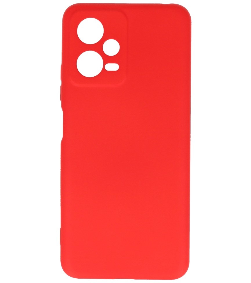 Fashion Color TPU Case Xiaomi Redmi Note 12 5G / Poco X5 Red