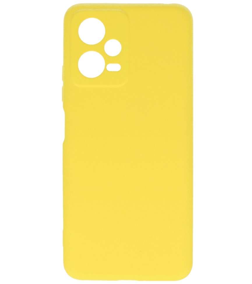 Fashion Color TPU-cover Xiaomi Redmi Note 12 5G / Poco X5 Gul