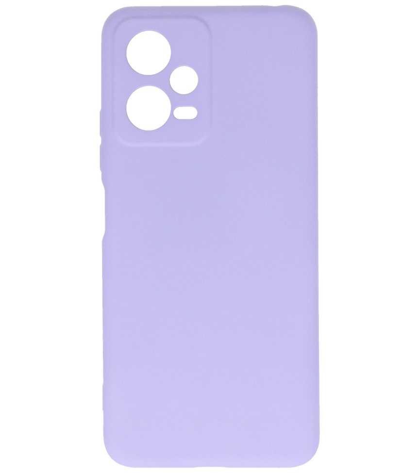 Fashion Color TPU Hoesje Xiaomi Redmi Note 12 5G / Poco X5 Paars
