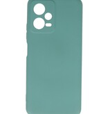 Fashion Color TPU Case Xiaomi Redmi Note 12 5G / Poco X5 Dark Green