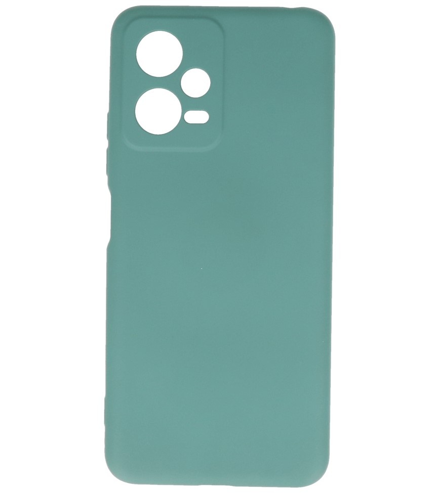 Coque en TPU Fashion Color Xiaomi Redmi Note 12 5G / Poco X5 Vert Foncé