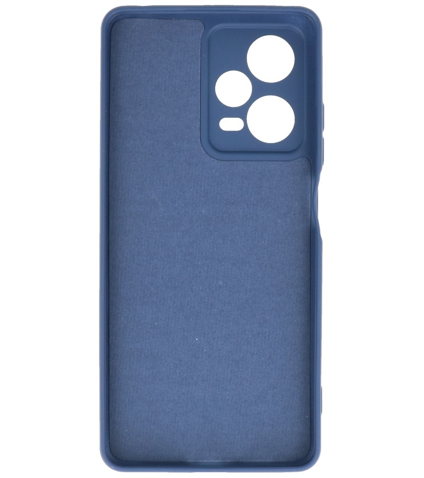 Modische farbige TPU-Hülle für Xiaomi Redmi Note 12 Pro 5G, Marineblau